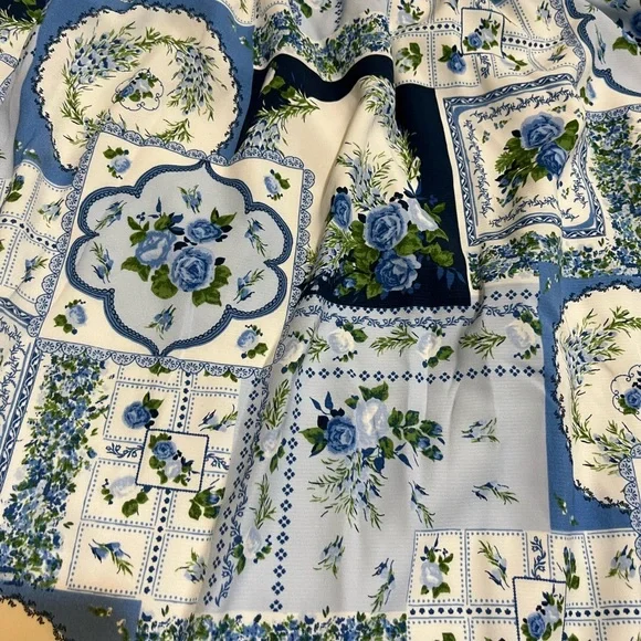 Abercrombie & Fitch Blue Patterned Maxi Skirt - Size Medium Petite - Picture 6 of 6